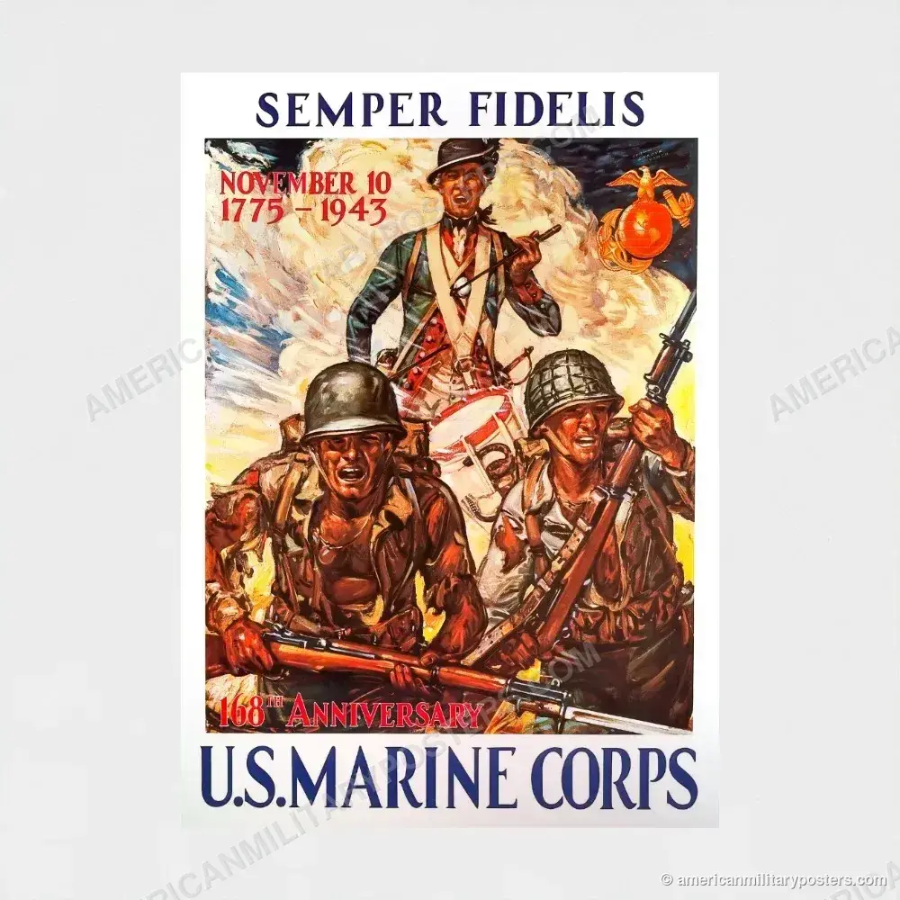 Semper Fidelis poster, unframed print shown front-on