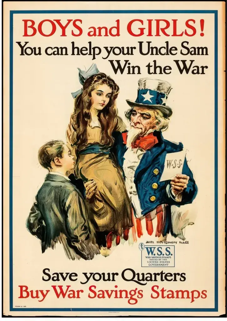 Boys and Girls! Buy War Savings Stamps — Paper Print archival source