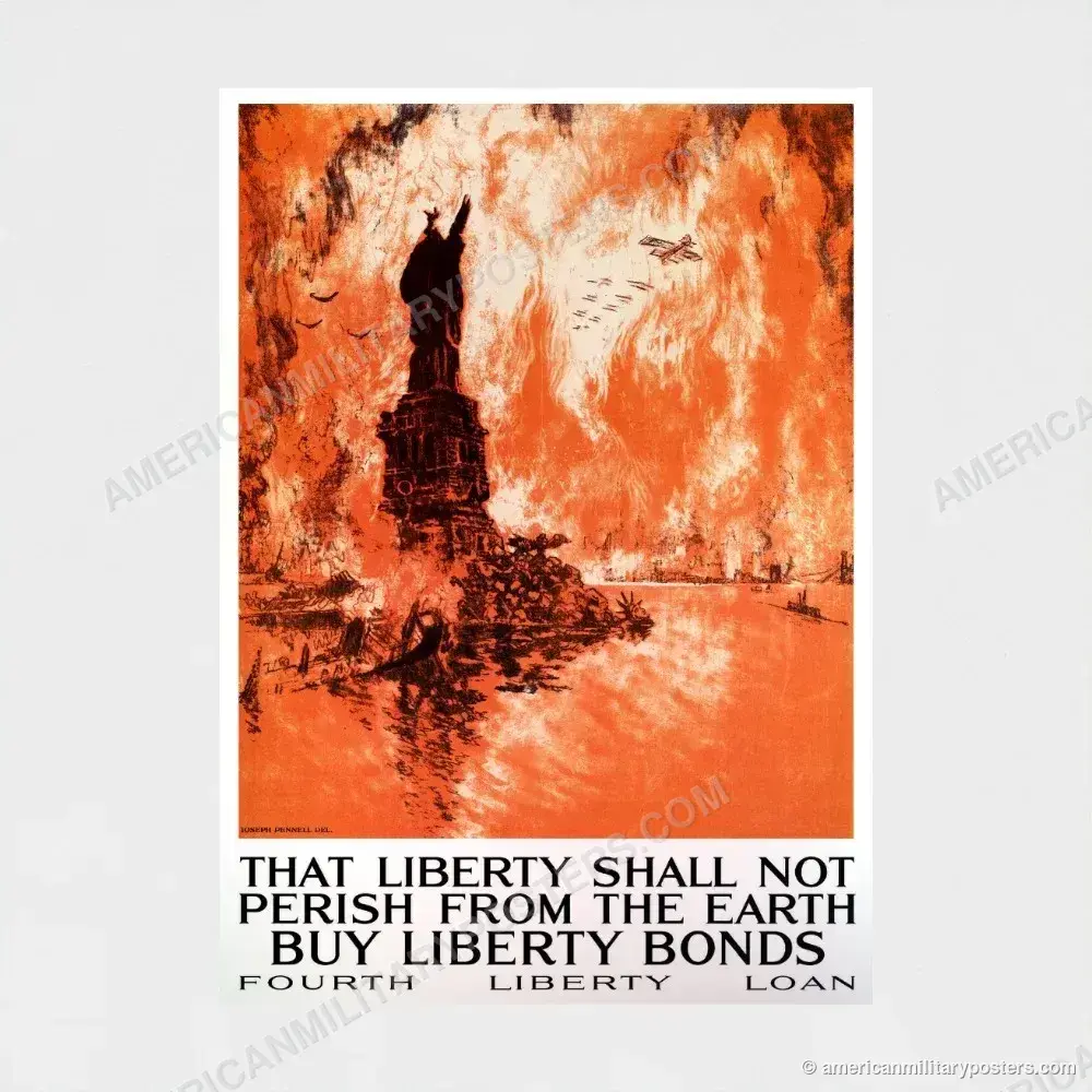 That Liberty Shall Not Perish poster, unframed print shown front-on