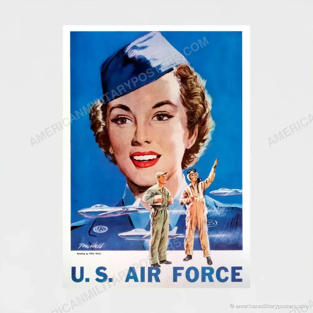 U.S. Air Force Recruiting Poster poster, unframed print shown front-on