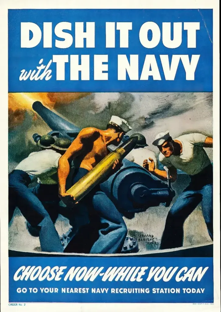 Dish it Out With the Navy — Paper Print archival source