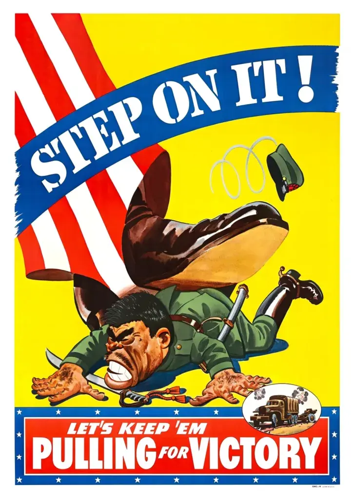 Step On It! Let’s Keep ’Em Pulling for Victory — Paper Print restored edition